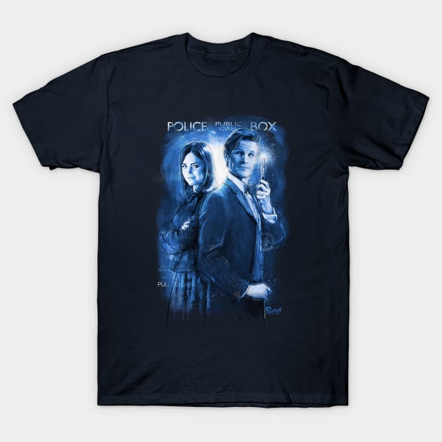 11th Doctor and Clara T-Shirt by jon